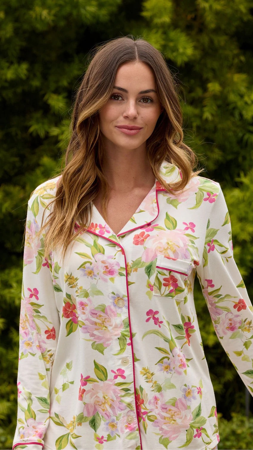 Florentina Pima Knit Long-Sleeved Pajama