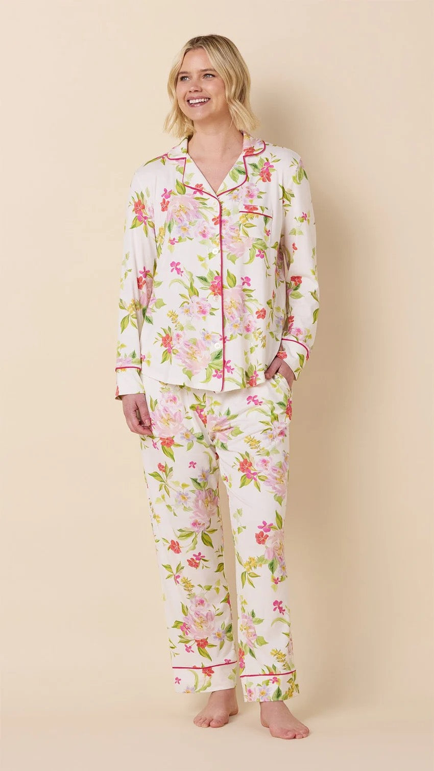 Florentina Pima Knit Long-Sleeved Pajama