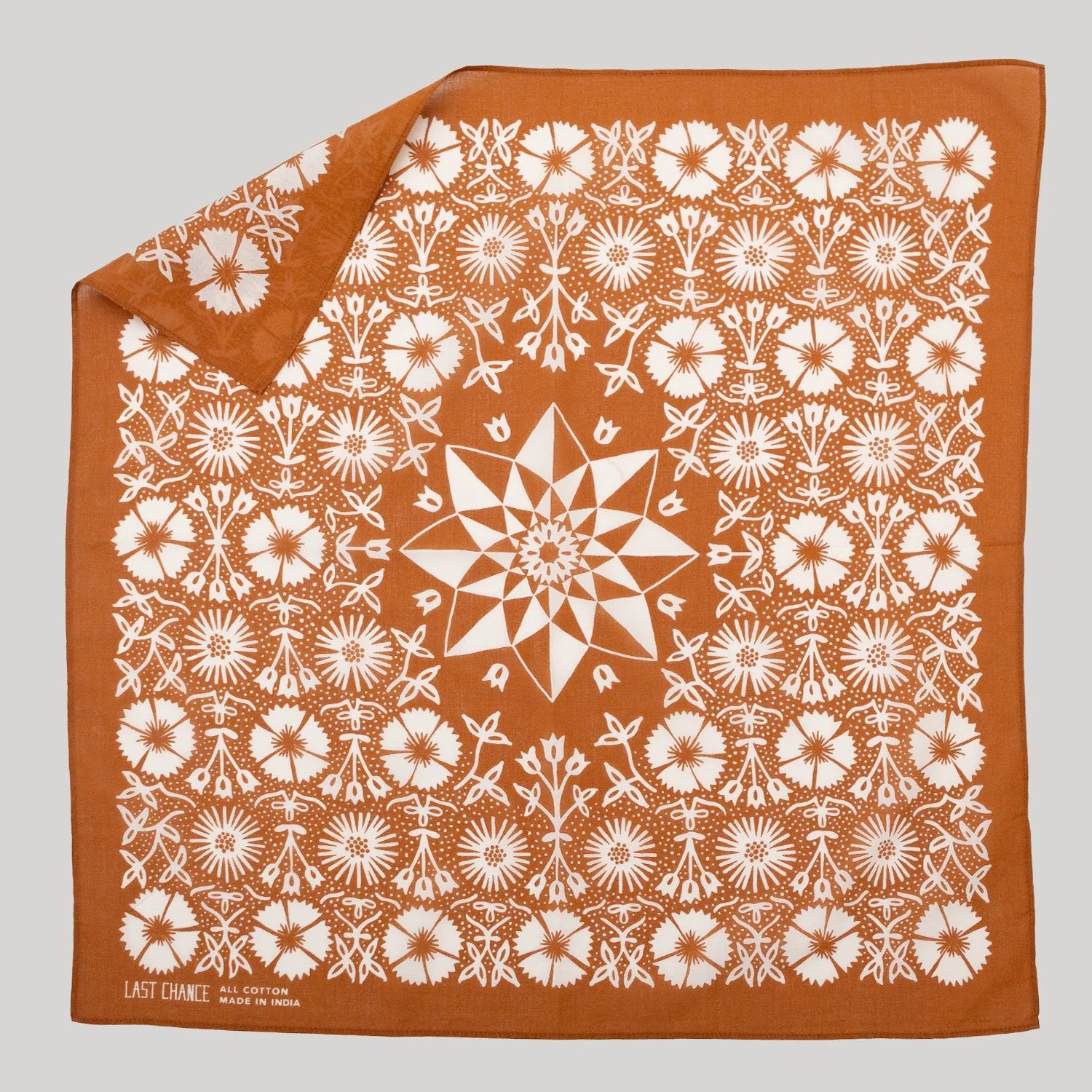 Cotton Aster Bandana | Tobacco