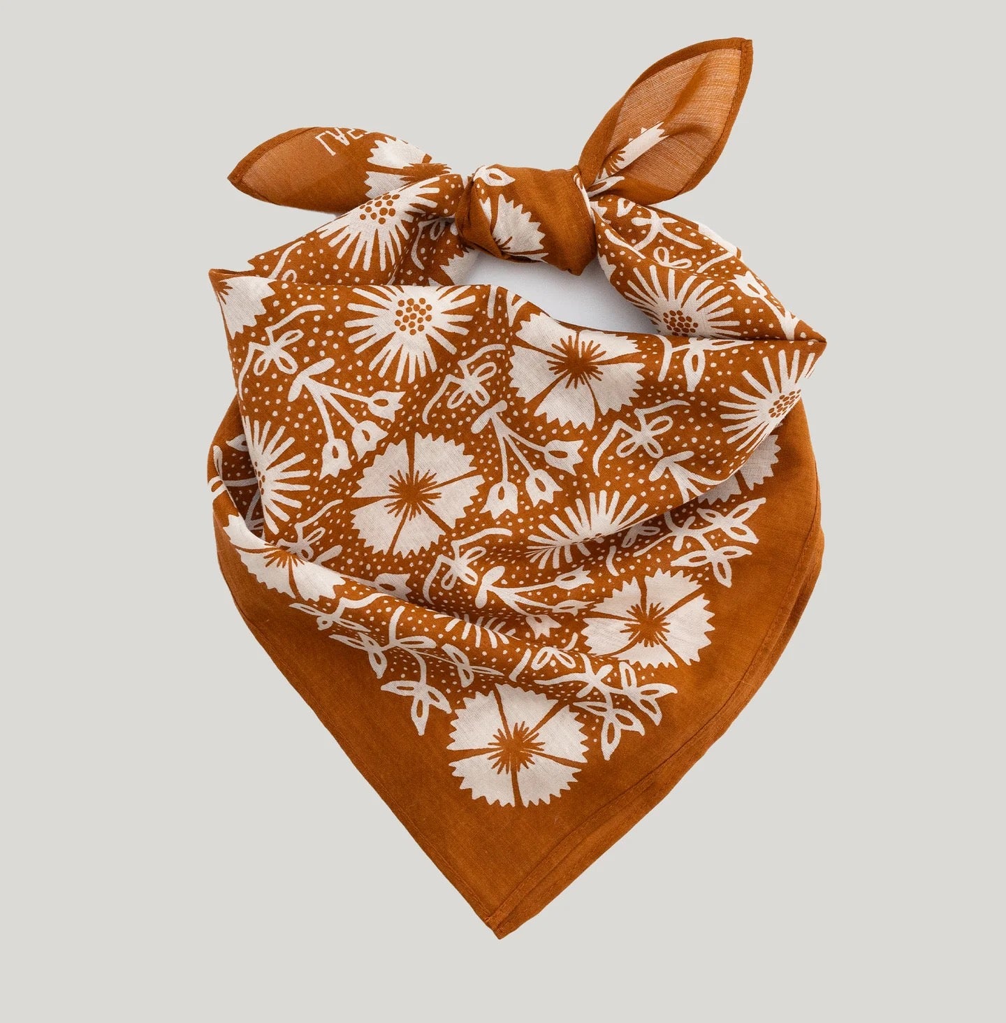 Cotton Aster Bandana | Tobacco