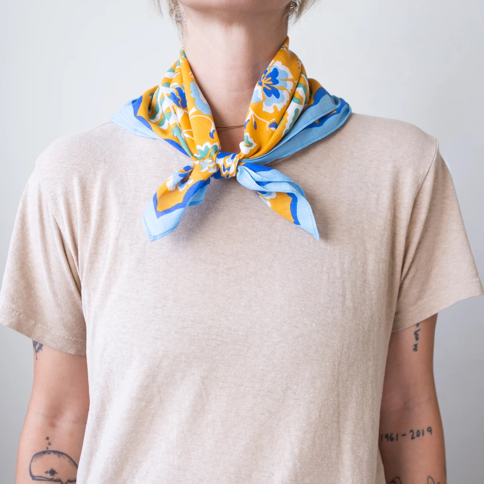 Cotton Wildwood Bandana | Marigold