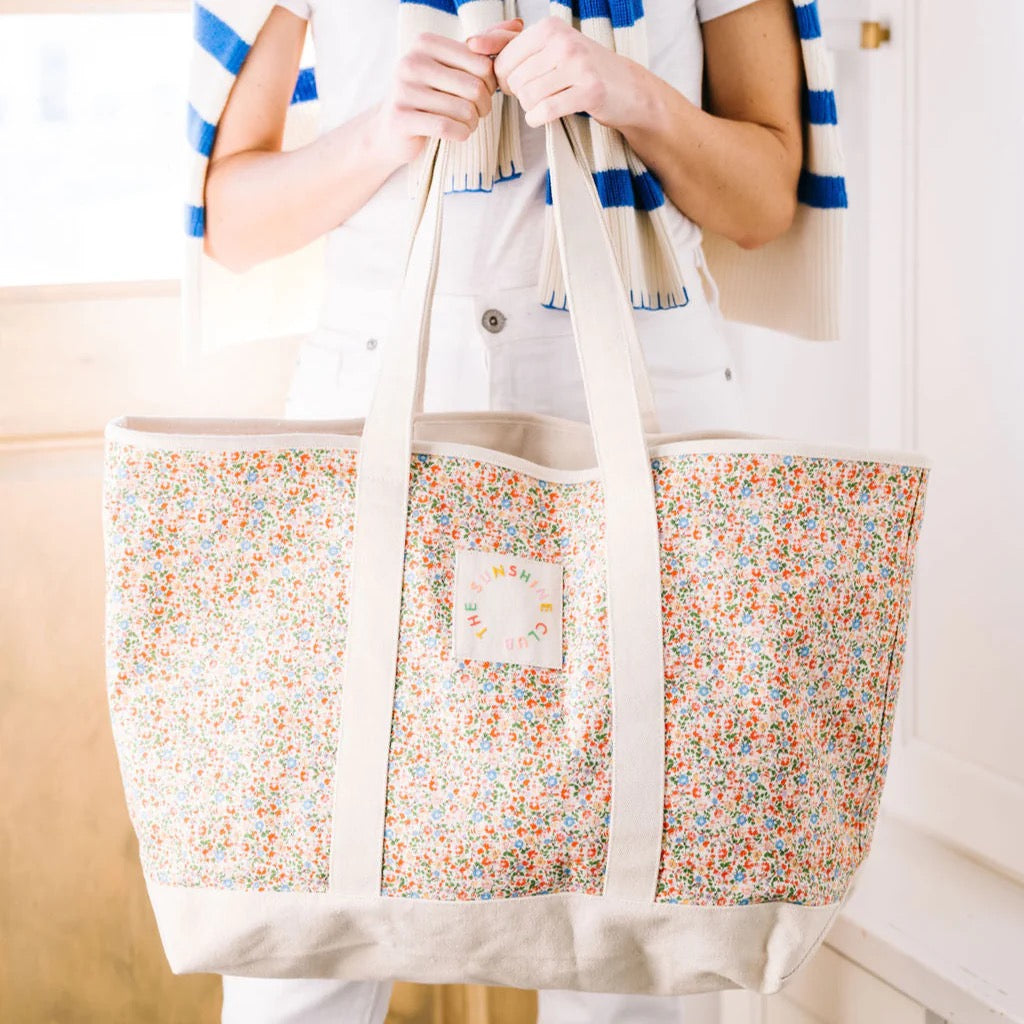 Floral Canvas Tote