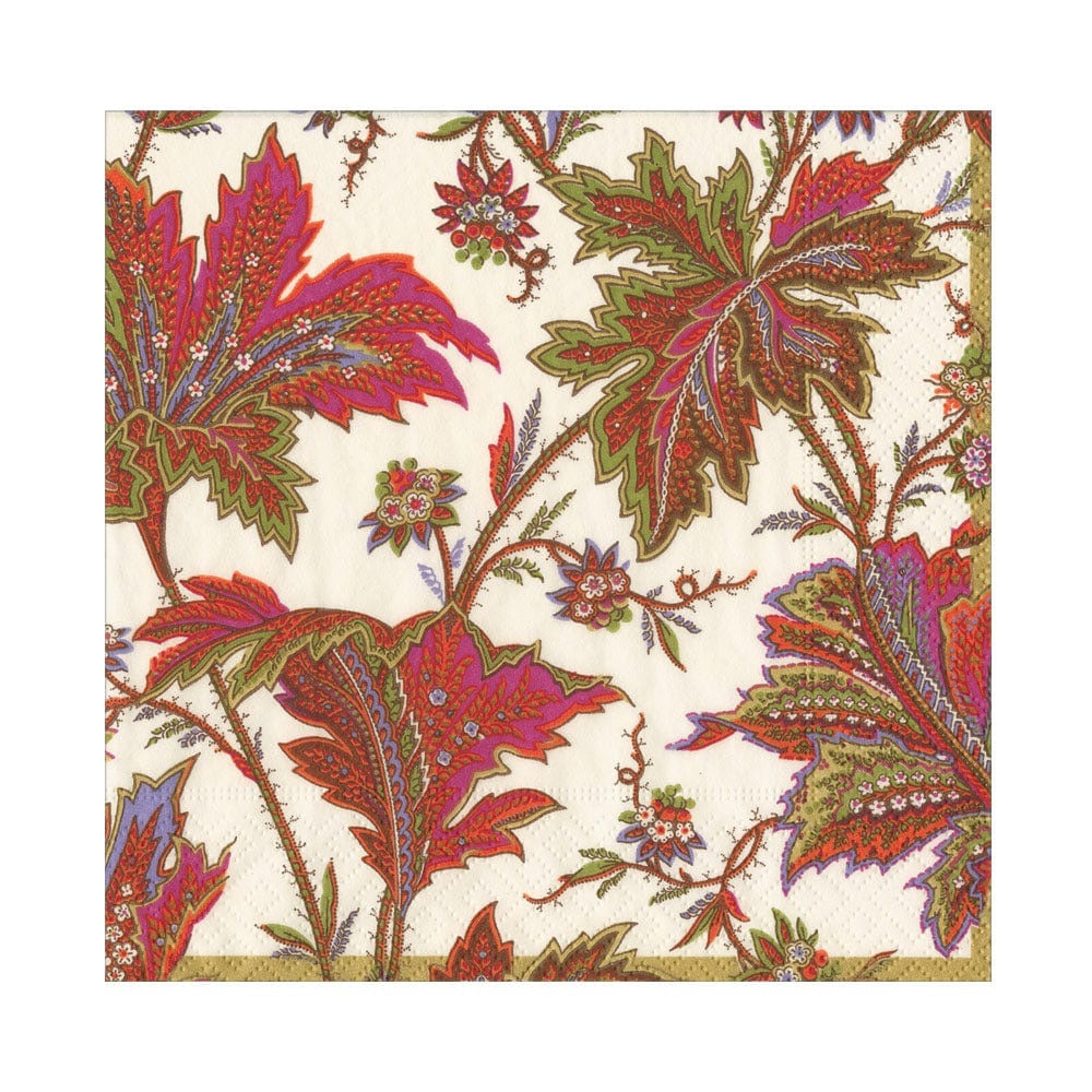 Paisley Leaves Ivory