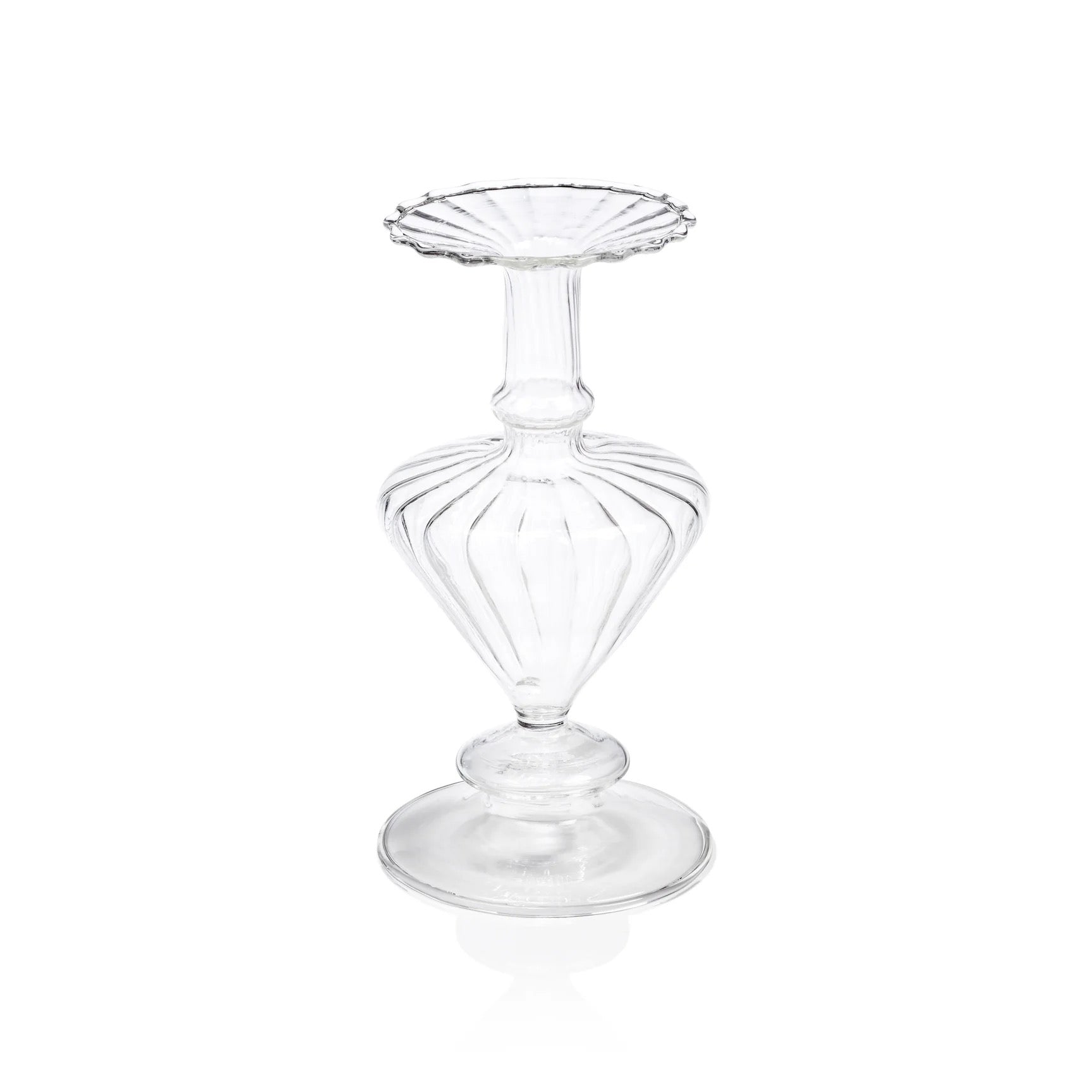 Pompidou Clear Glass Vase - Clear