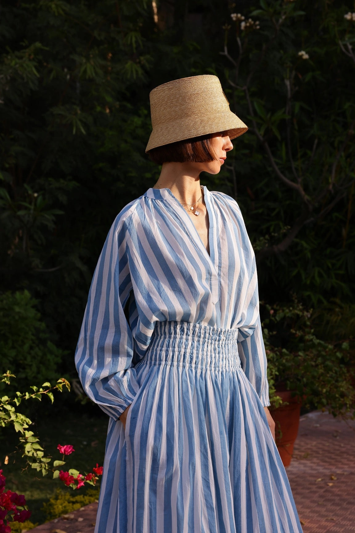 Porto Skirt Blue Stripes