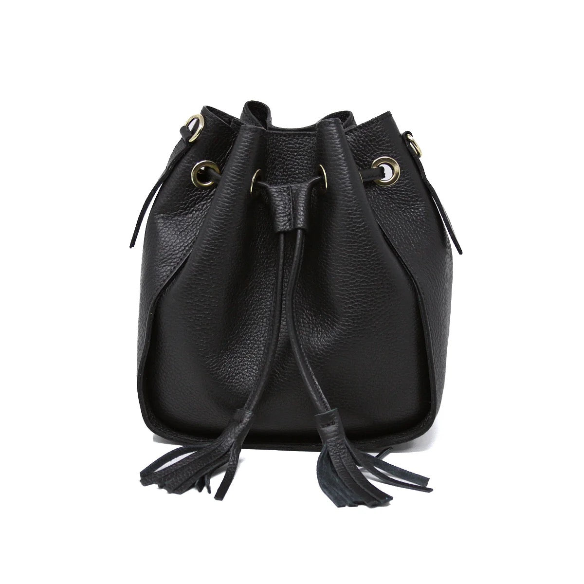 Italian Leather Bucket Bag