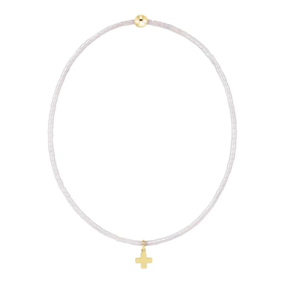Hope Classic Signature Cross Small Gold Charm