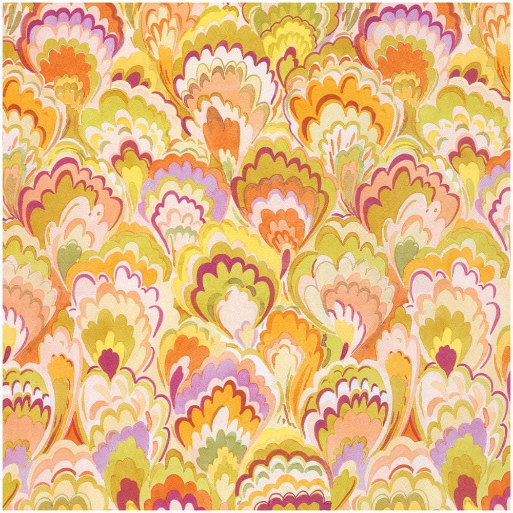 Marbled Ceramica Rspbrry/chartreuse Wrapping Paper