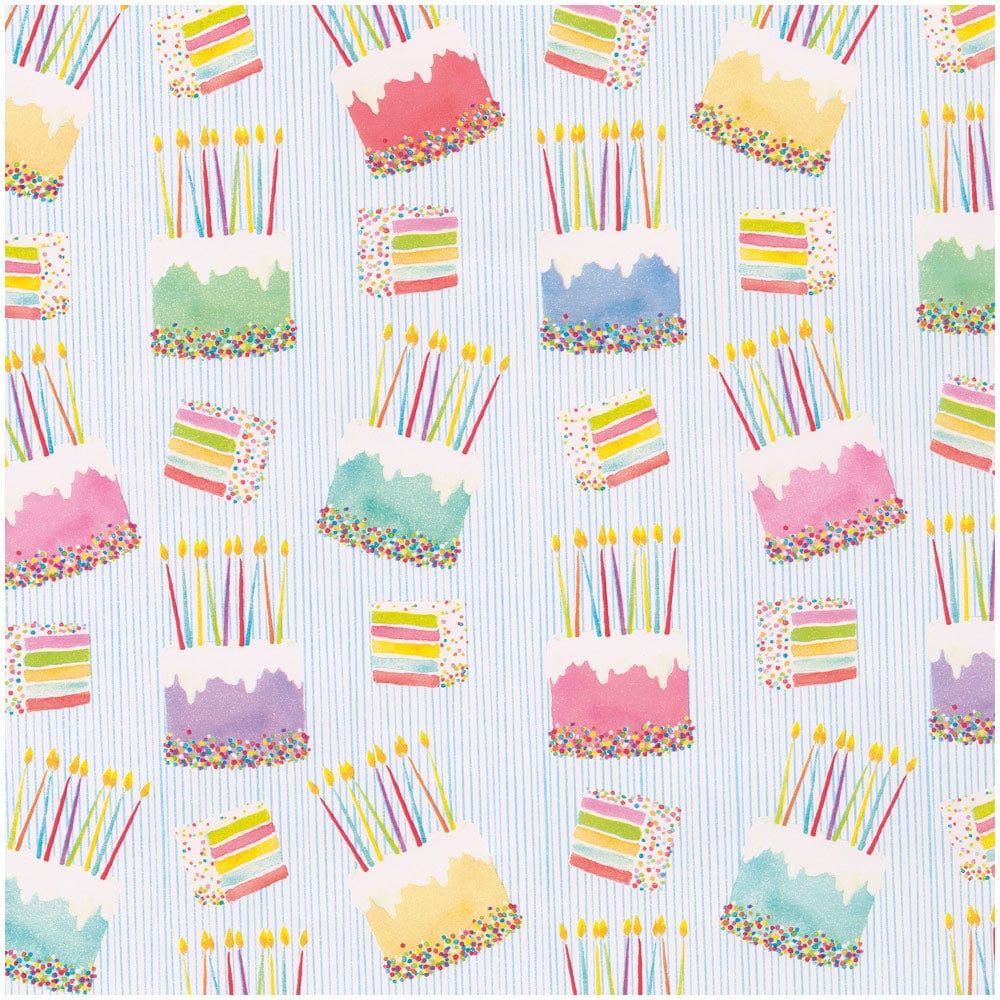 Birthday Cake Wrapping Paper