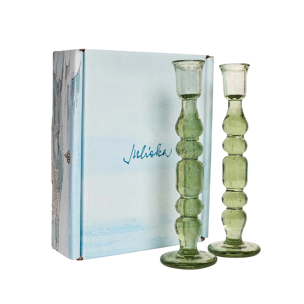Provence 9" Candlestick Set/2 - Basil