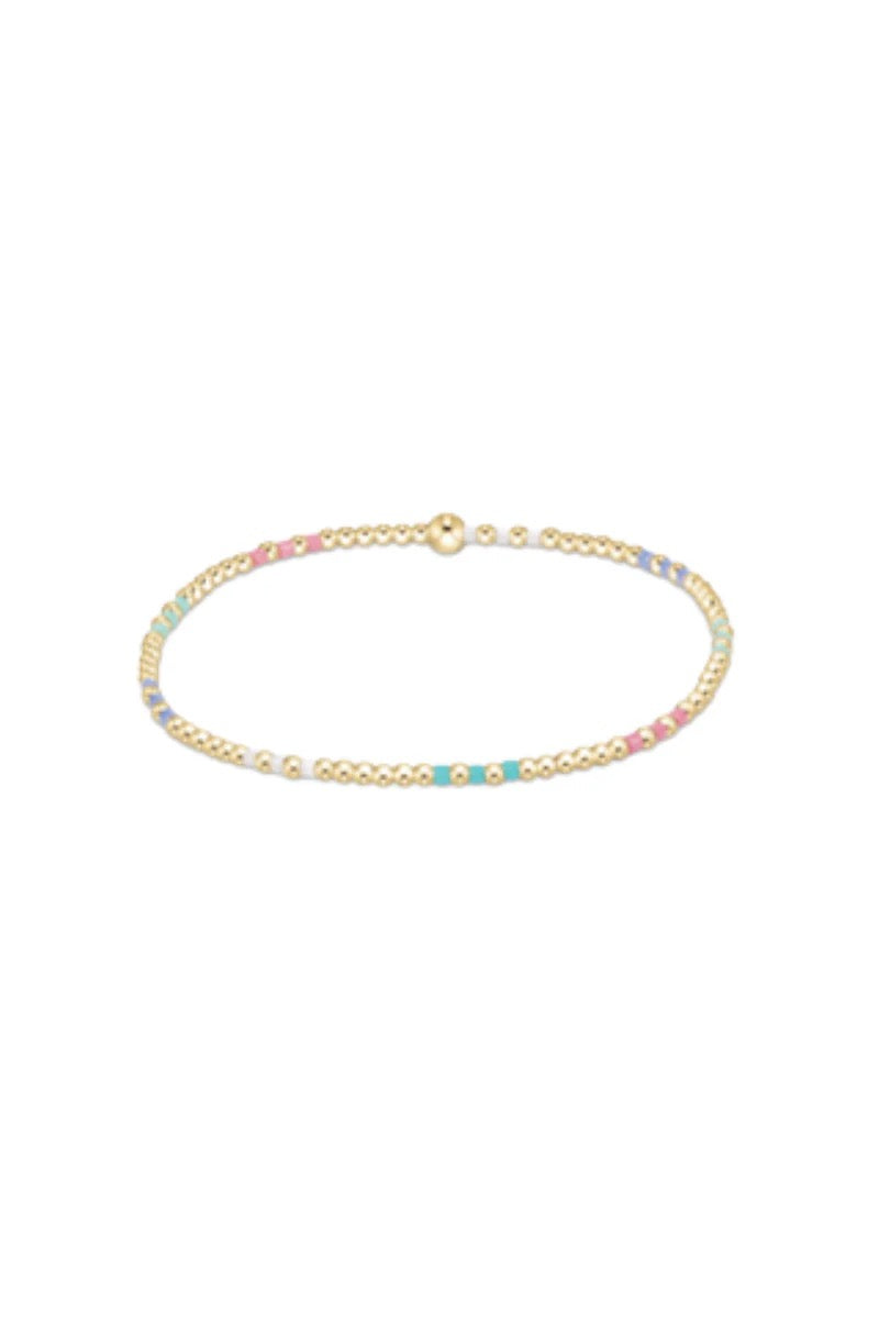 Hope Joy Pattern 2mm Bead Bracelet