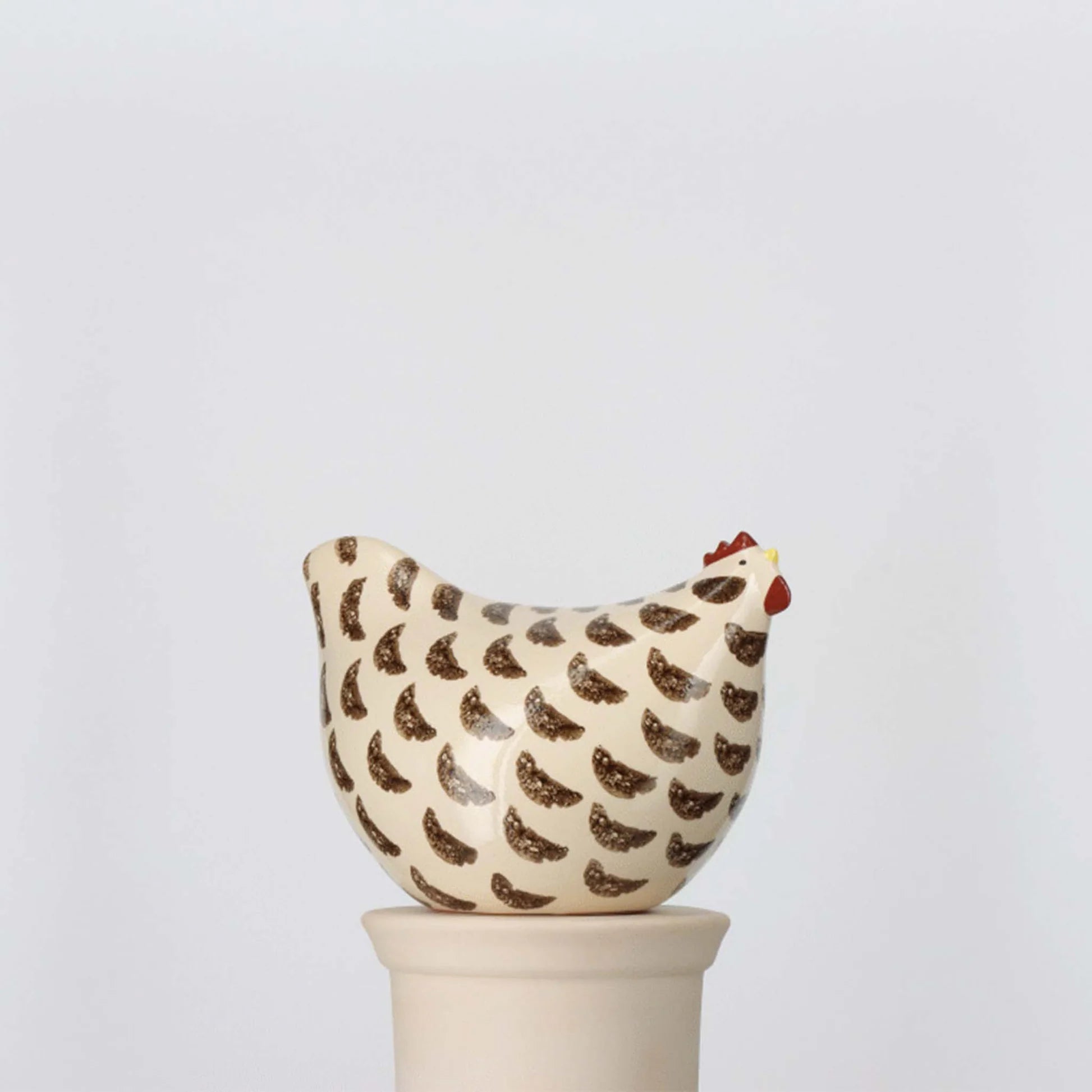 White Spotted Black Pullet