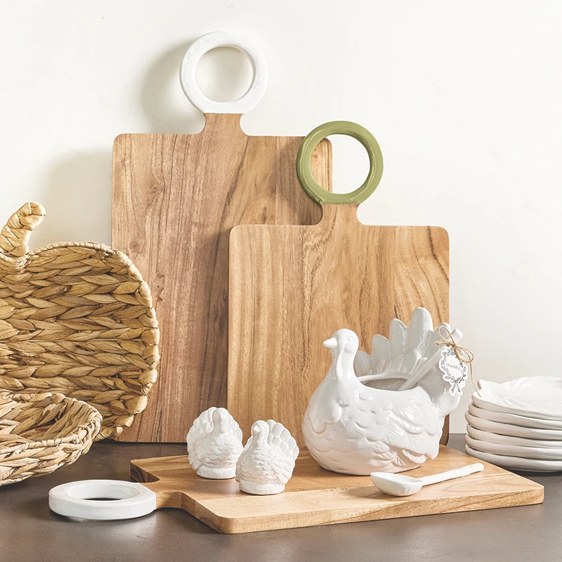 Ceramic Turkey Salt + Pepper Shakers
