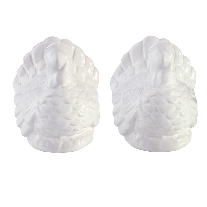 Ceramic Turkey Salt + Pepper Shakers