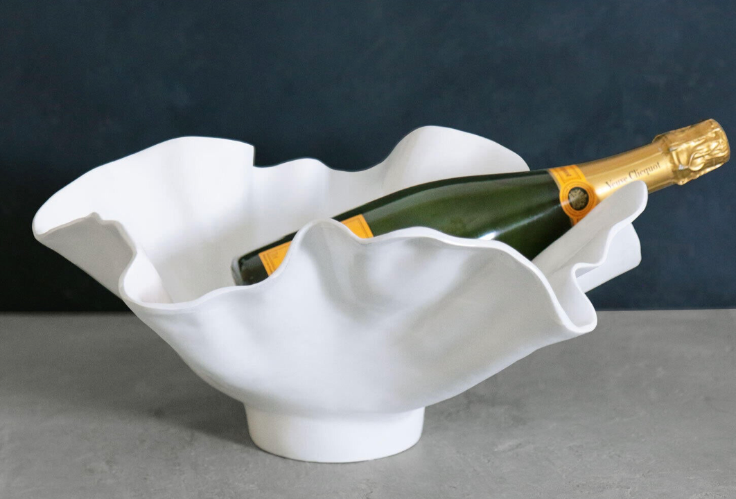 VIDA Bloom Wine Bucket (White)