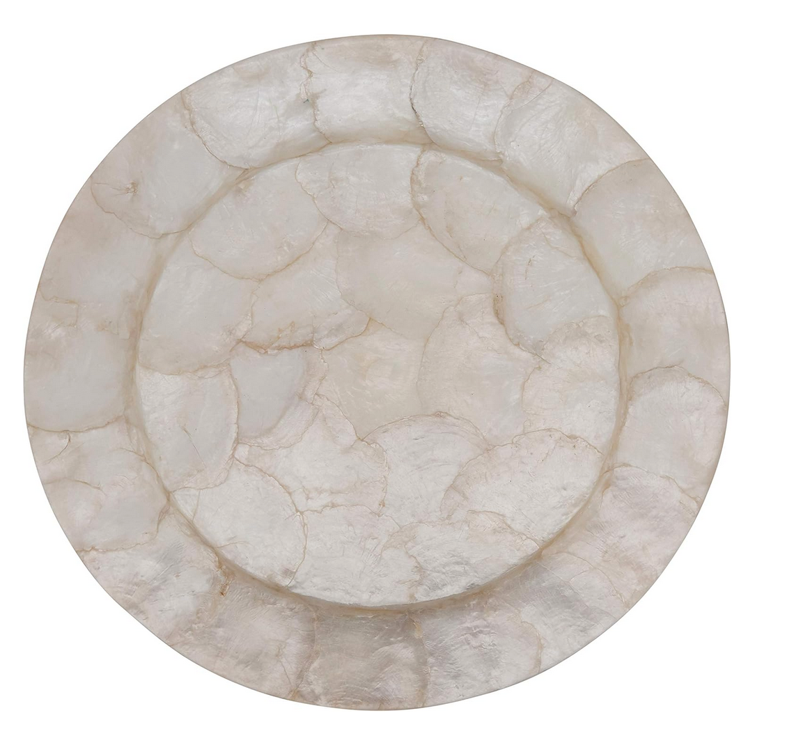 Capiz Shell Decorative Charger