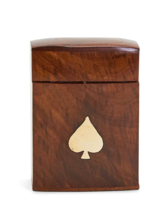 Playing Card Set in Wooden Box