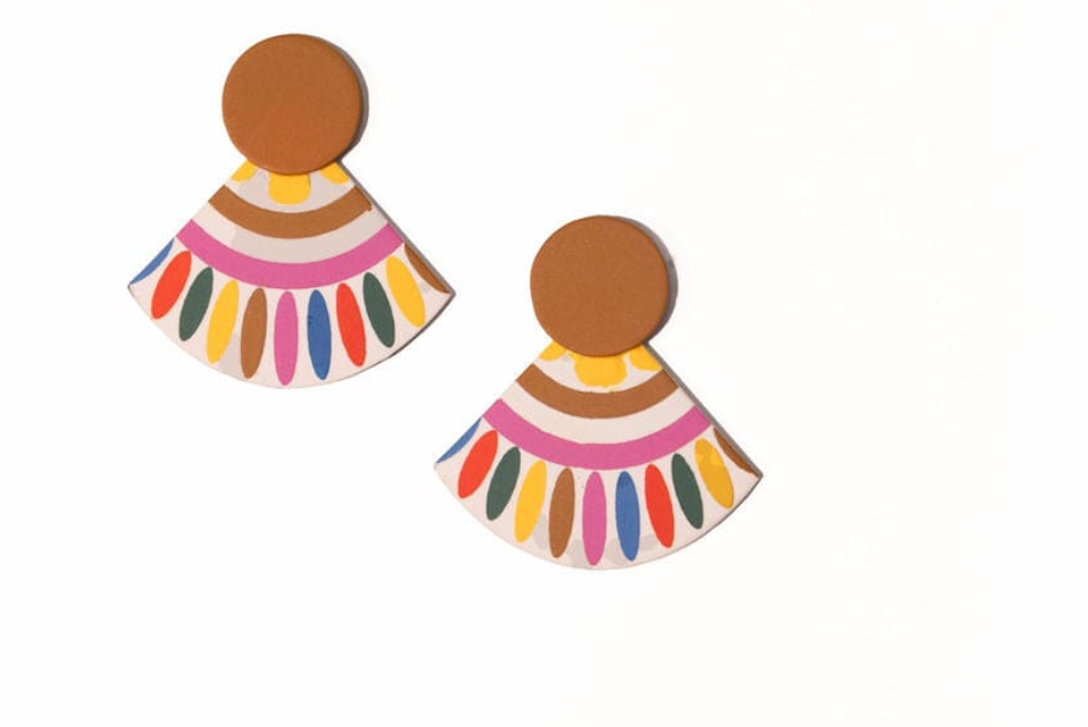 Spanish Sunset Tile Earrings