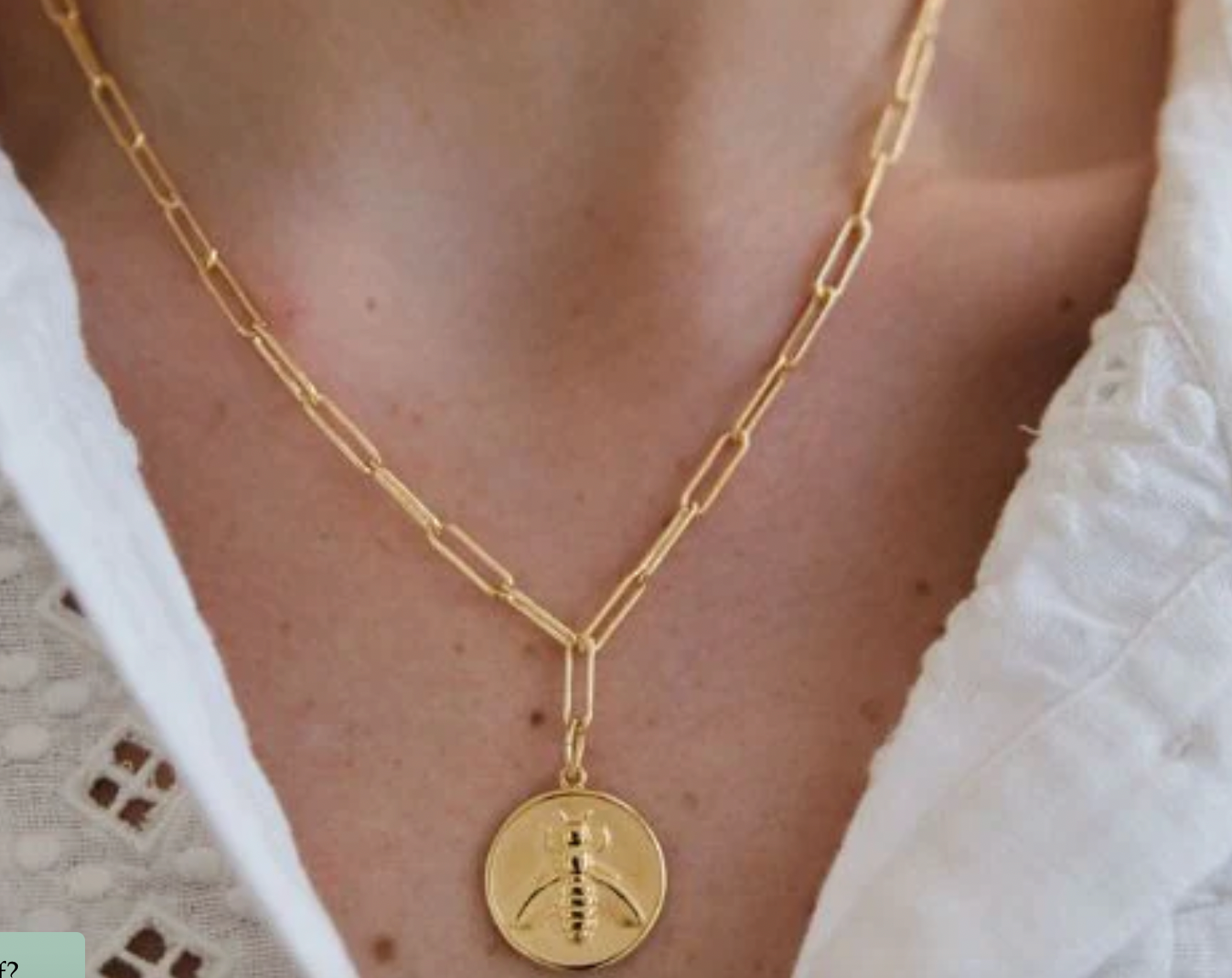 Resilience Bee Coin Necklace