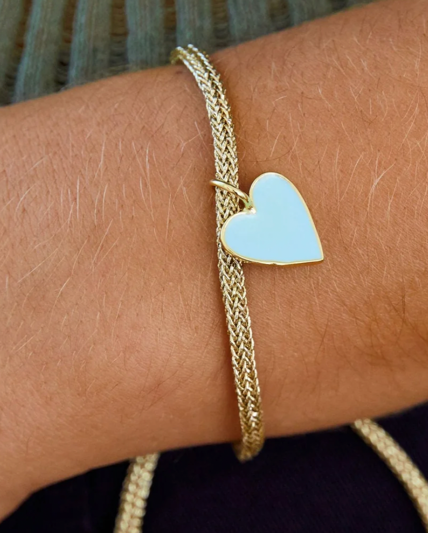 Lurex Bracelet with Small Enamel