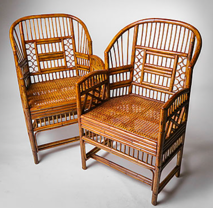 Brighton Pavilion style rattan chairs