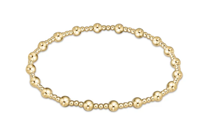 Enewton Classic Sincerity Pattern 4mm Bead Bracelet - Gold, Extended