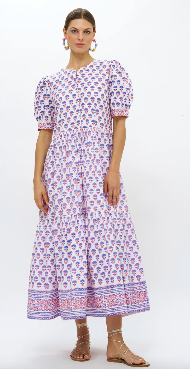 Oliphant Button Cuff Sleeve Maxi