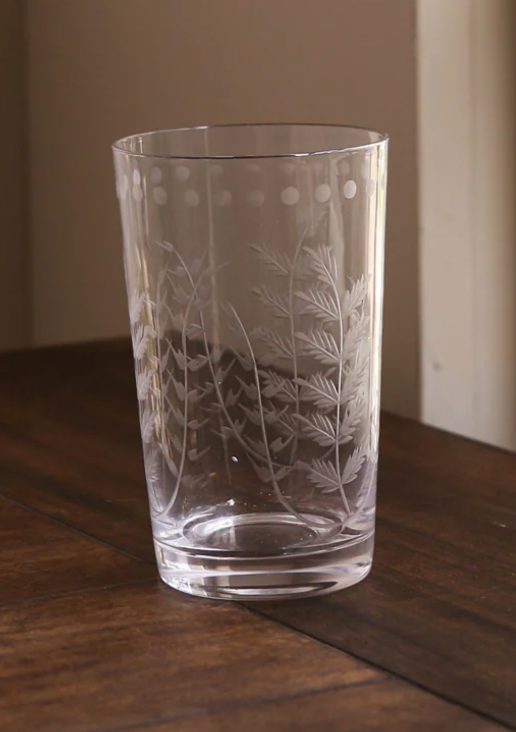 Glass Fern Tumbler