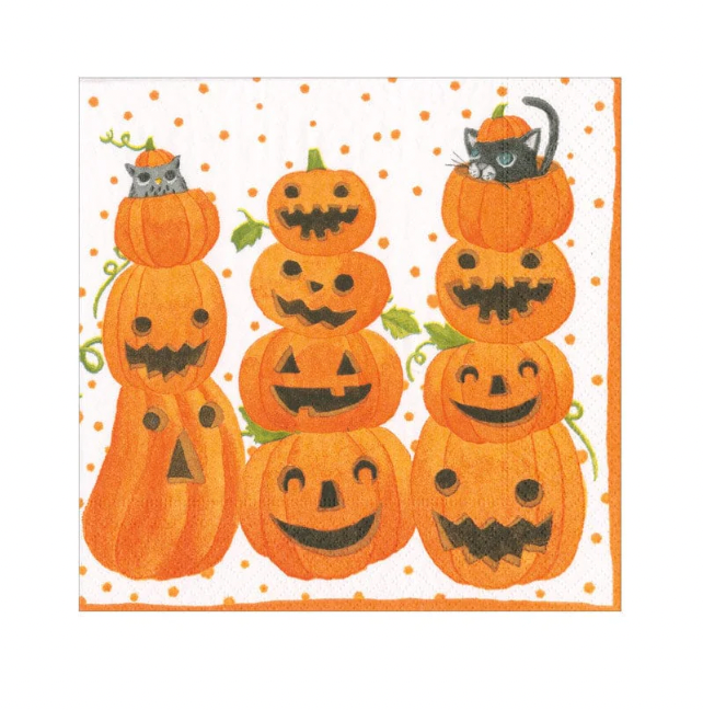 Jack O'Lanterns Cocktail Napkin