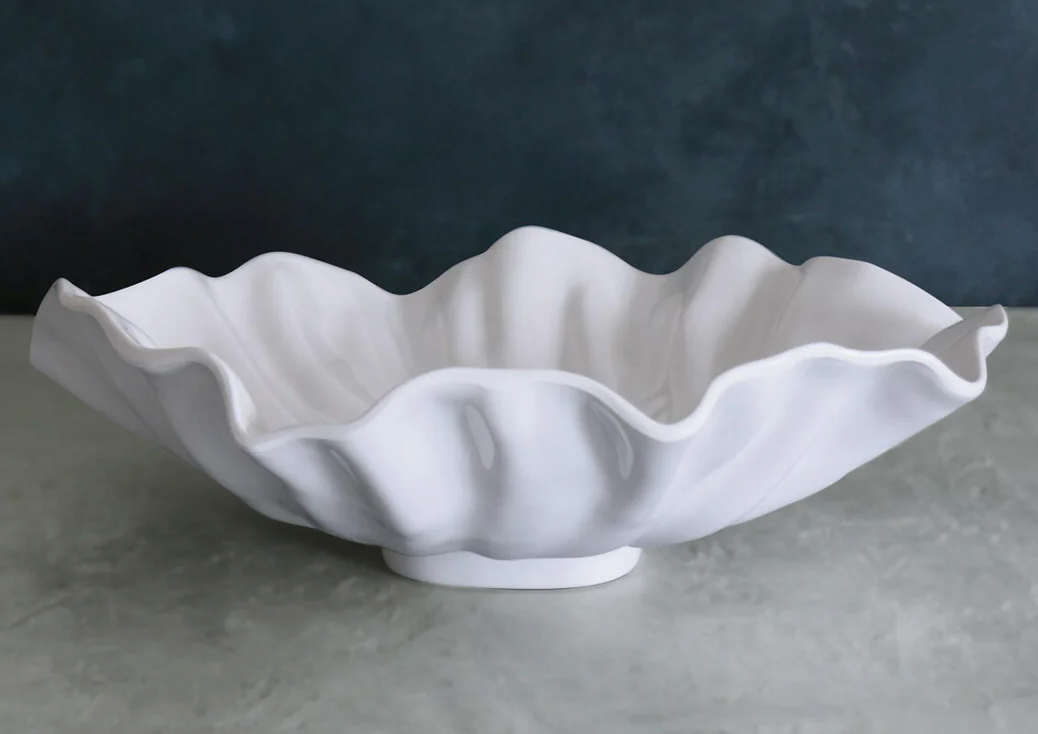 VIDA Bloom Pinched Large Oval Bowl