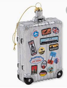 Jetsetter Suitcase ornament