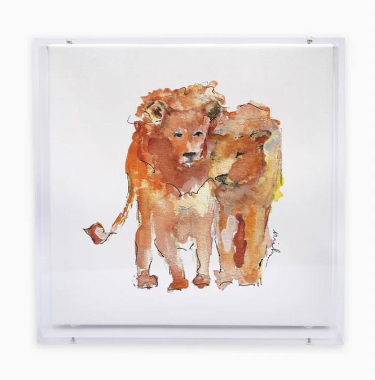 Animal Canvas Acrylic Shadow Box