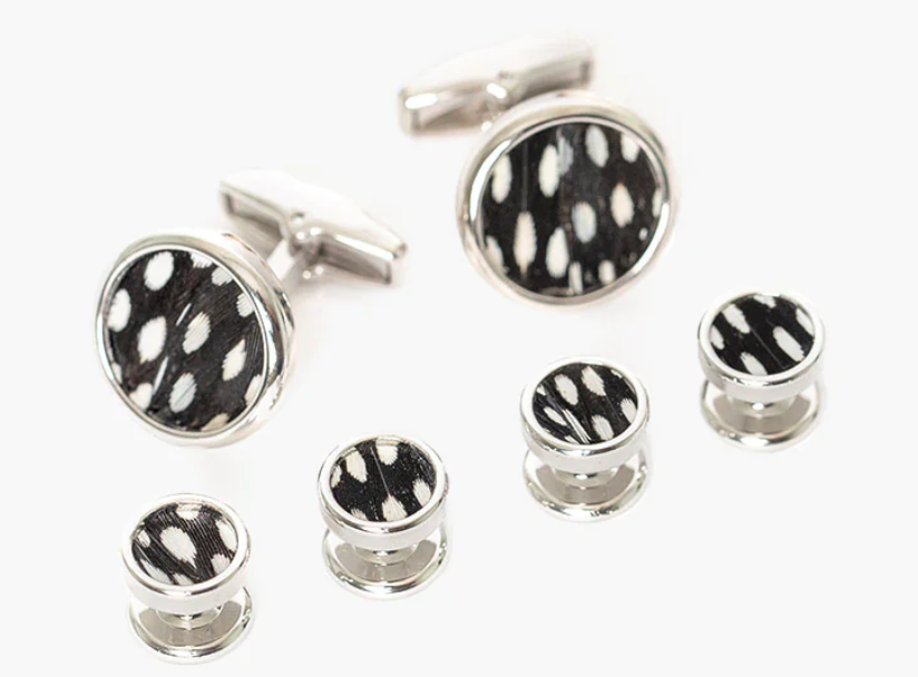 Bear Cufflink and Studs Set