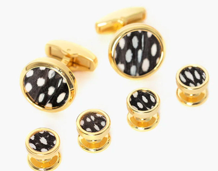 Bear Cufflink and Studs Set