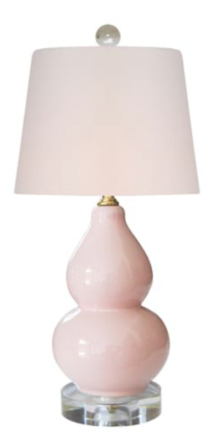 Mini Double Gourd Soft Pink Lamp