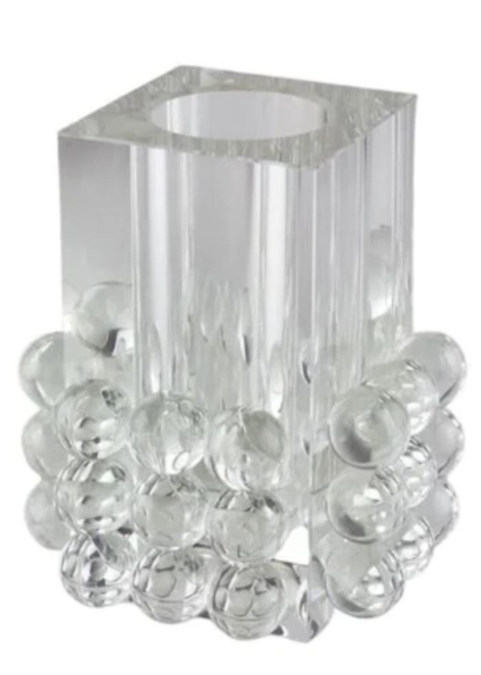 Crystal Glass Ball Vase