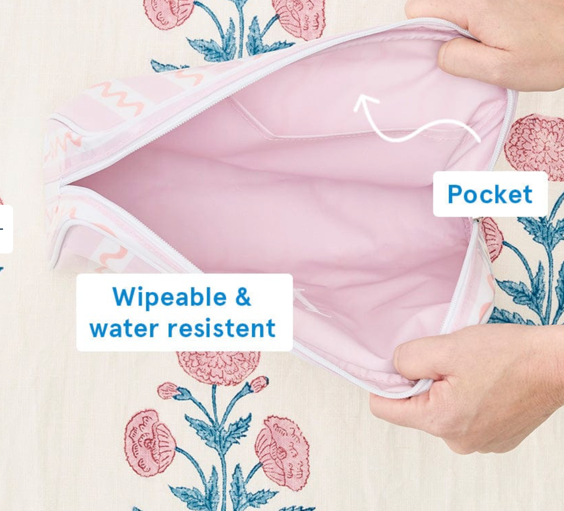 Small Patterned Toiletry Bag