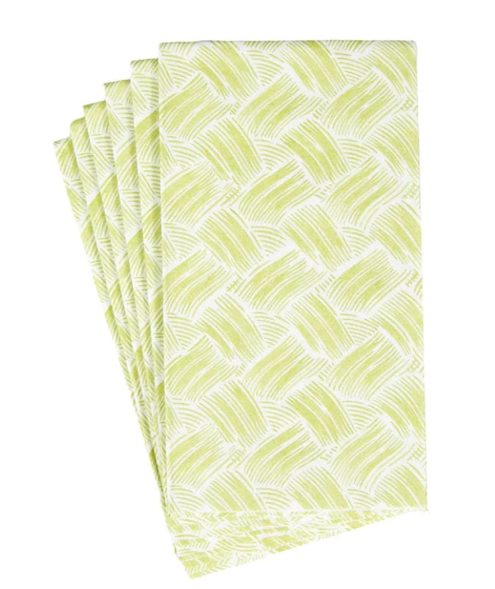 Basketry Moss Green Paper Napkin