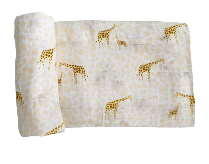 Bamboo Muslin Swaddle blanket - into the wild