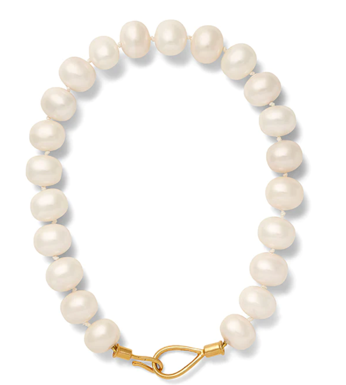 Pearl with Bit Clasp Necklace