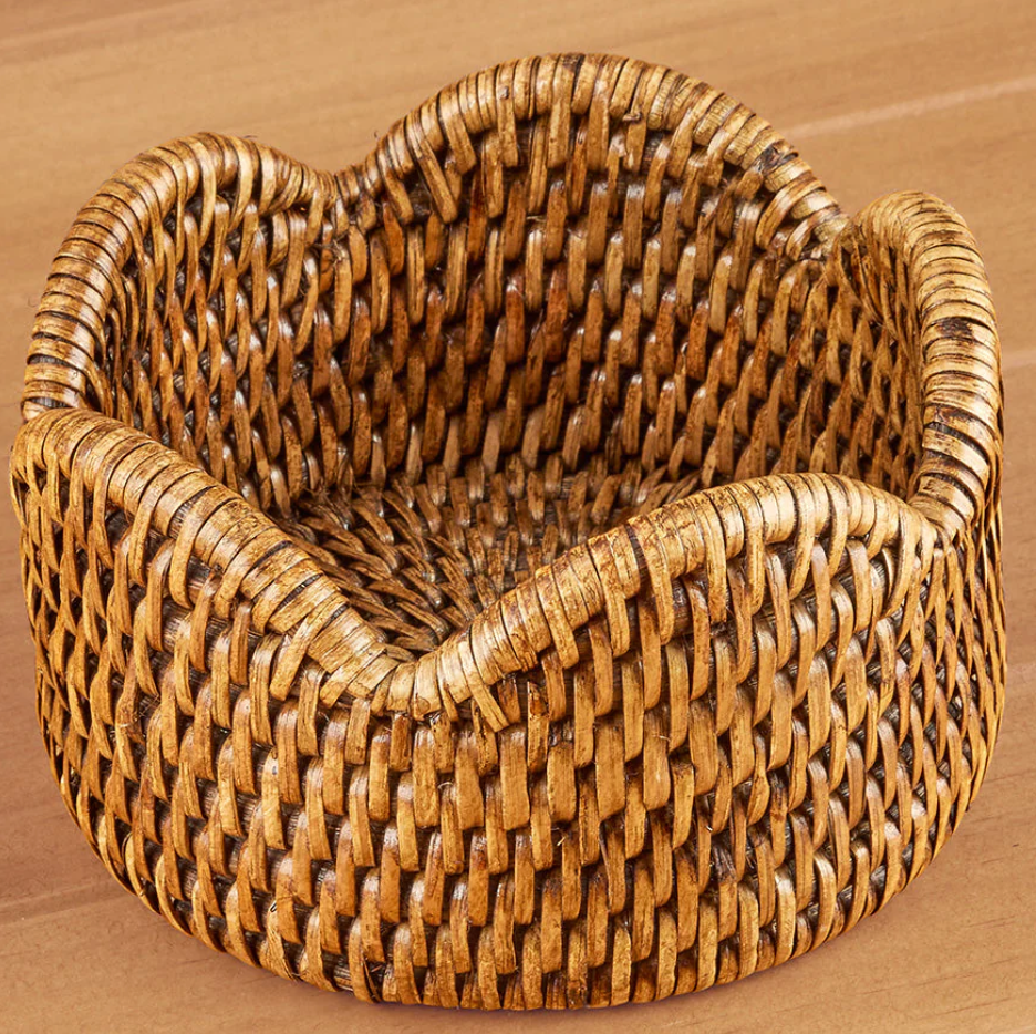 Rattan Scallop Wine Coaster