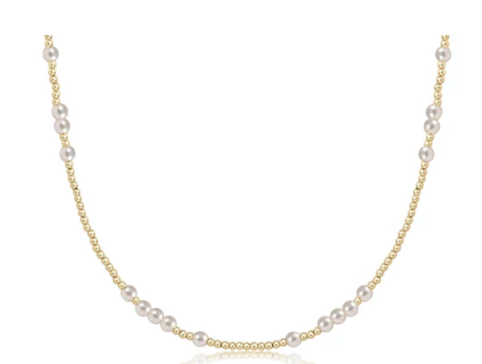 15" Choker Hope Unwritten 4mm Pearl