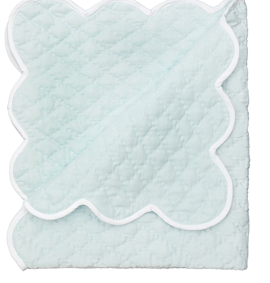 Hand Quilted Satin Baby Blanket