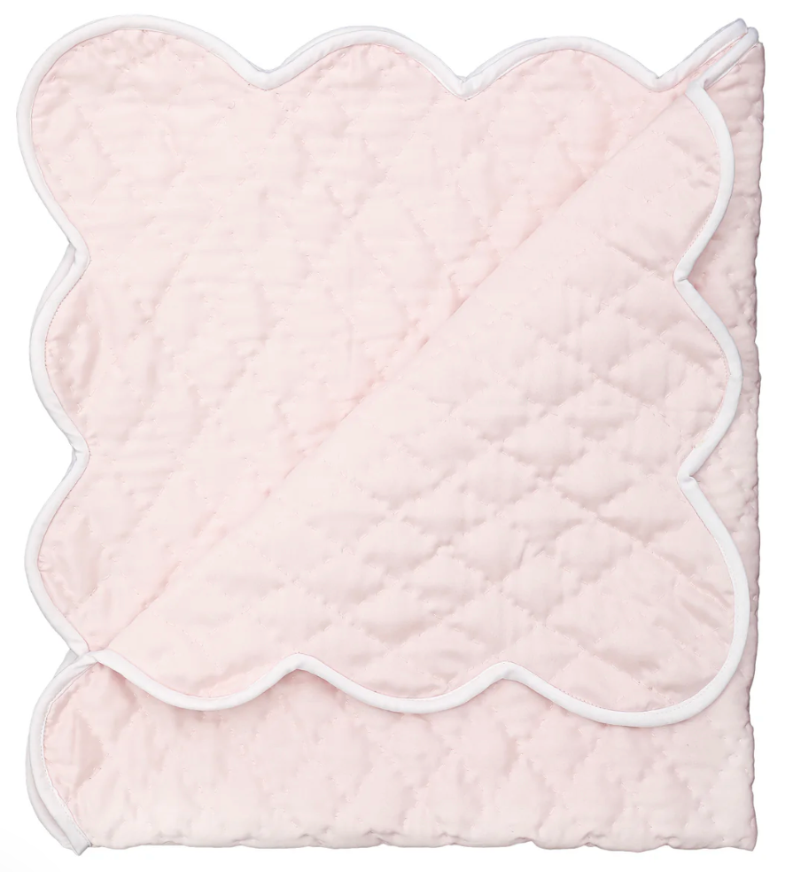 Hand Quilted Satin Baby Blanket