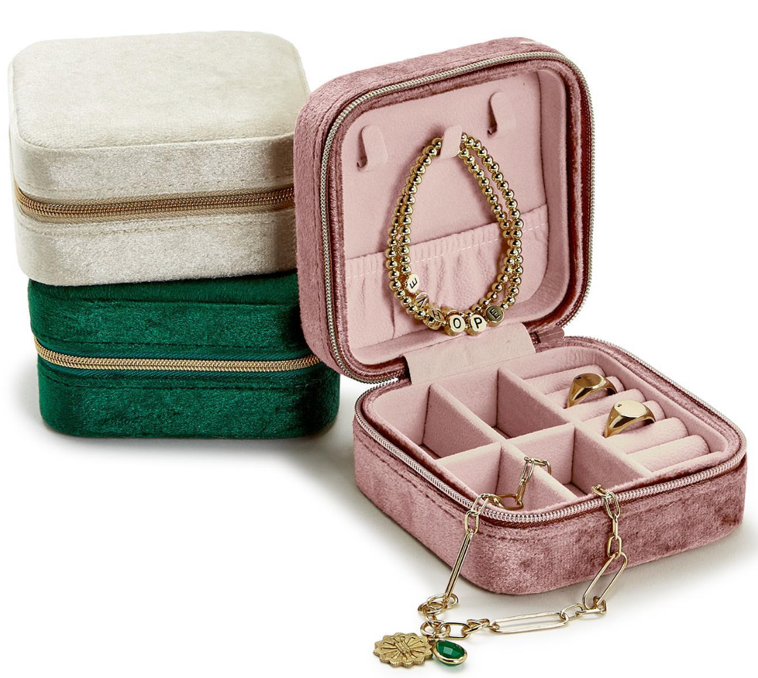 Two's Company Velvet Jewelry Box