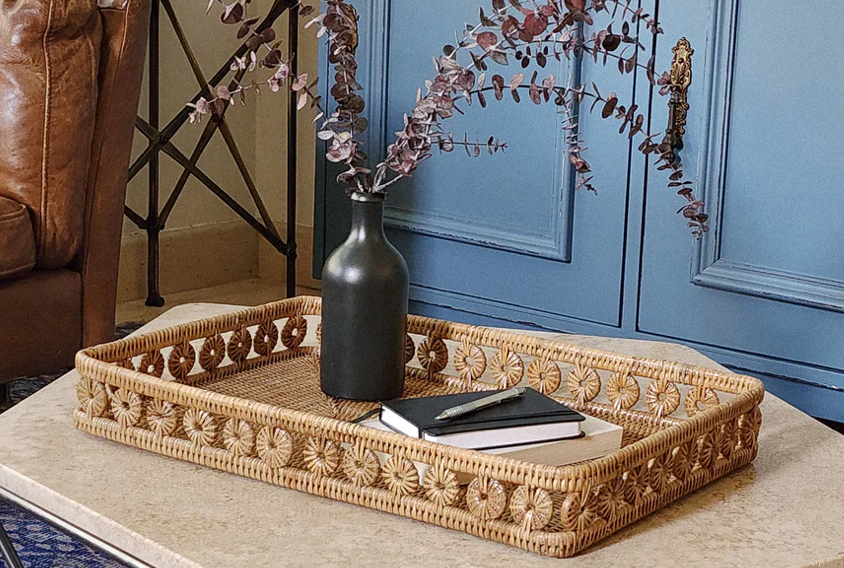 Inna Design Rectangular Tray with Glass Insert