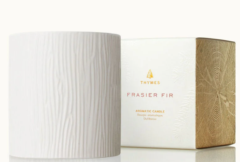 Frasier Fir Gilded Ceramic Poured Candle