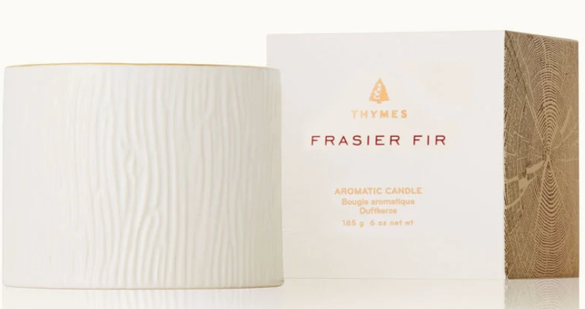 Frasier Fir Gilded Ceramic Poured Candle
