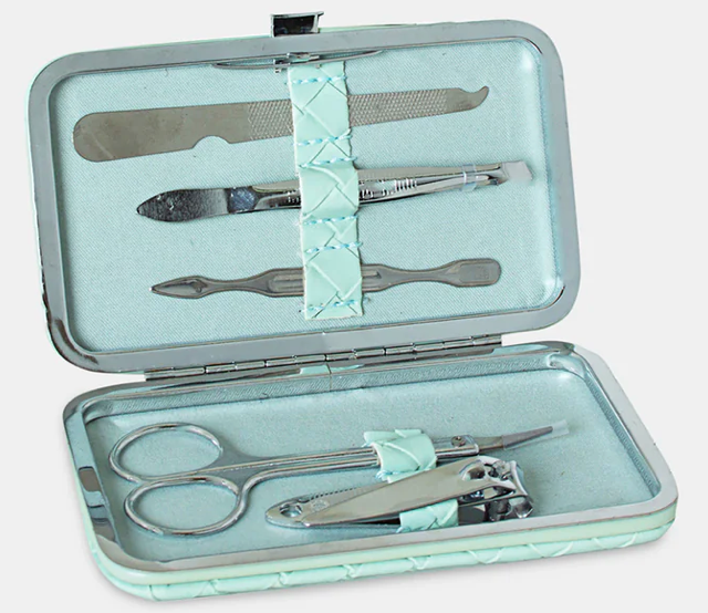 Manicure Set - Woven Teal