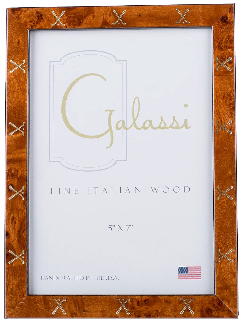 Chestnut Burl w/ Gold Golf Frame
